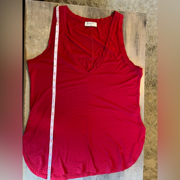 Babaton Sleeveless Red V Neck Tank Top Small - Picture 8 of 10